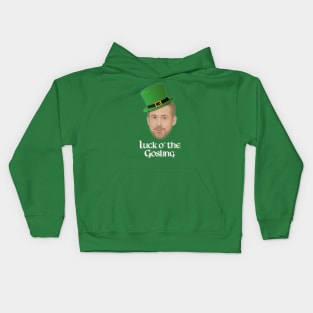 St. Patrick's Day - Luck O' the Gosling Kids Hoodie